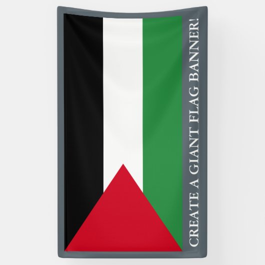 Palestijnse vlag spandoek (Verticaal)