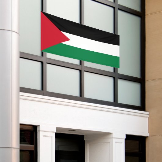 Palestijnse vlag spandoek (Buitenkant Gebouw)