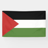 Palestijnse vlag spandoek (Horizontaal)