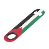Palestijnse vlag speed flessenopener (Voorkant Gekanteld)