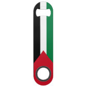 Palestijnse vlag speed flessenopener (Voorkant)