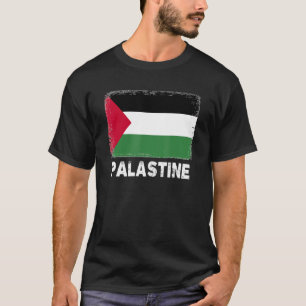 Palestijnse Vlag Steun de Palestijnse Mensen Vro T-shirt
