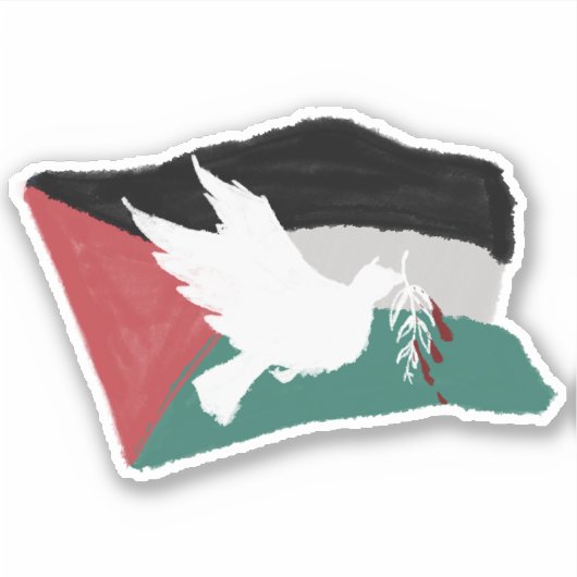 Palestijnse vlag sticker (Voorkant)