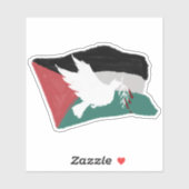 Palestijnse vlag sticker (Vel)