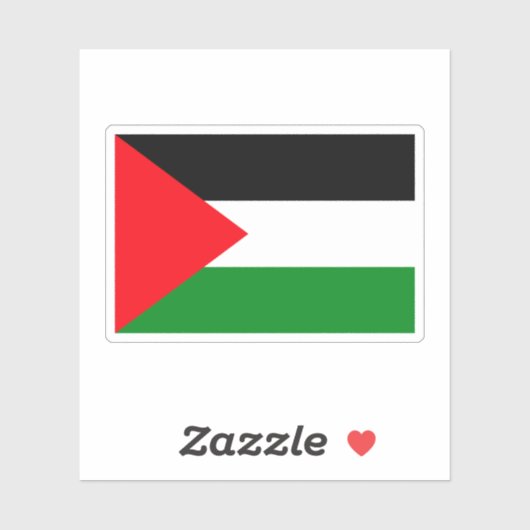 Palestijnse vlag sticker (Vel)