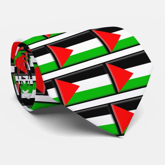 Palestijnse vlag stropdas (Opgerold)
