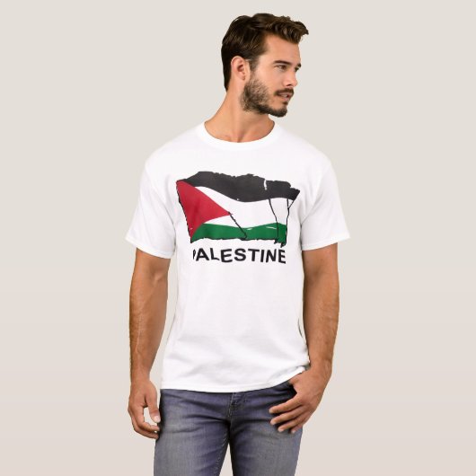Palestijnse vlag t-shirt (Voorkant volledig)