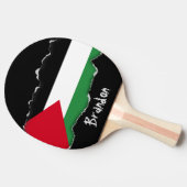 Palestijnse vlag tafeltennisbatje (Zijkant)