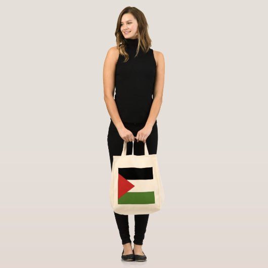 Palestijnse vlag tote bag (Voorkant (model))