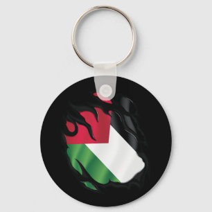 palestijnse vlag verscheurd sleutelhanger