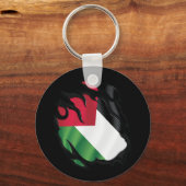 palestijnse vlag verscheurd sleutelhanger (Voorkant)
