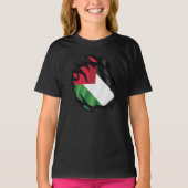 palestijnse vlag verscheurd t-shirt (Voorkant)