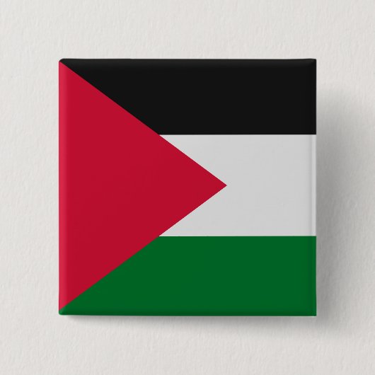 Palestijnse vlag vierkante button 5,1 cm (Voorkant)