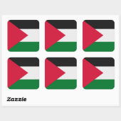 Palestijnse vlag vierkante sticker (Vel)