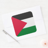 Palestijnse vlag vierkante sticker (Envelop)