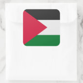 Palestijnse vlag vierkante sticker (Tas)