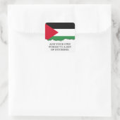 Palestijnse vlag vierkante sticker (Tas)