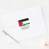 Palestijnse vlag vierkante sticker (Envelop)