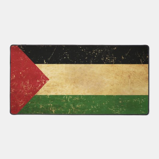 Palestijnse Vlag Vintage Grunge Bureaumat (Voorkant)