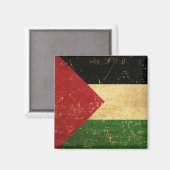 Palestijnse Vlag Vintage Grunge Magneet (Voorkant / Achterkant)