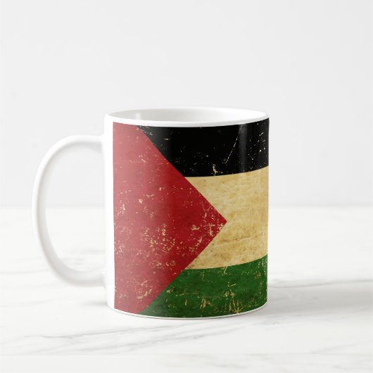 Palestijnse Vlag Vintage Mok (Links)