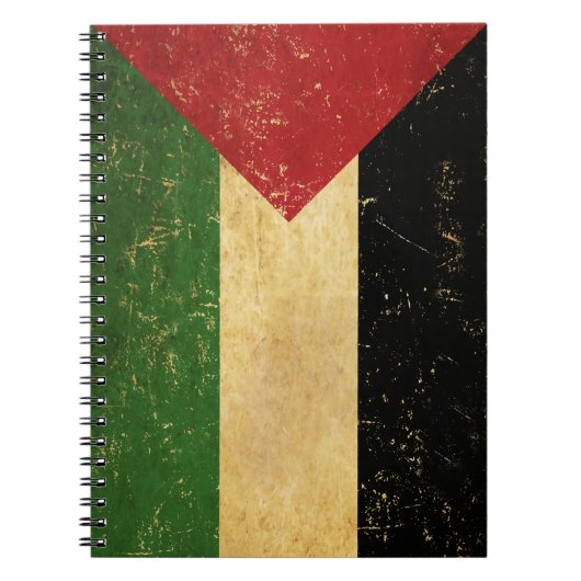 Palestijnse Vlag Vintage Notitieboek (Voorkant)