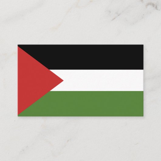 Palestijnse vlag visitekaartje (Voorkant)