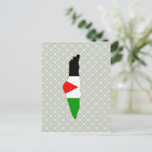 Palestijnse vlag - volledige grootte briefkaart (Staand voorkant)