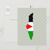 Palestijnse vlag - volledige grootte briefkaart (Voorkant / Achterkant)