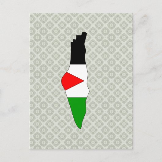 Palestijnse vlag - volledige grootte briefkaart (Voorkant)