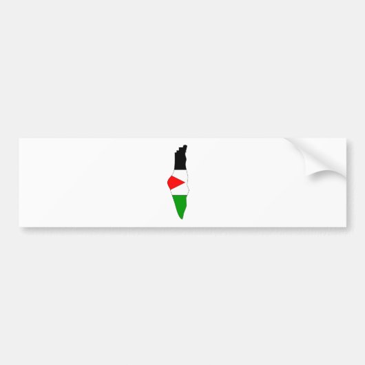 Palestijnse vlag - volledige grootte bumpersticker (Voorkant)