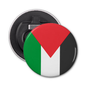 Palestijnse vlag Vrij Palestina op maat Button Flesopener