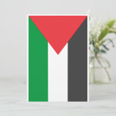 Palestijnse vlag Vrij Palestina op maat Kaart (Staand voorkant)