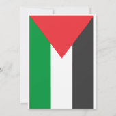Palestijnse vlag Vrij Palestina op maat Kaart (Achterkant)