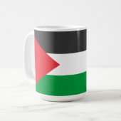 Palestijnse vlag Vrij Palestina op maat Koffiemok (Voorkant links)