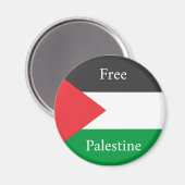 Palestijnse vlag Vrij Palestina op maat Magneet (Voorkant / Achterkant)