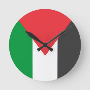 Palestijnse vlag Vrij Palestina op maat Ronde Klok