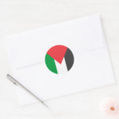 Palestijnse vlag Vrij Palestina op maat Ronde Sticker (Envelop)