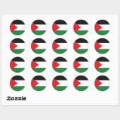 Palestijnse vlag Vrij Palestina op maat Ronde Sticker (Vel)