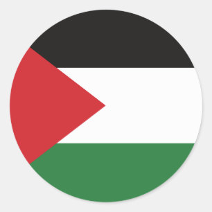 Palestijnse vlag Vrij Palestina op maat Ronde Sticker