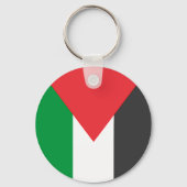 Palestijnse vlag Vrij Palestina op maat Sleutelhanger (Achterkant)