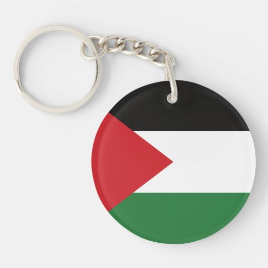Palestijnse vlag Vrij Palestina op maat Sleutelhanger (Voorkant)