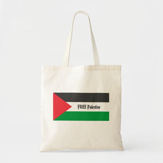 Palestijnse vlag Vrij Palestina op maat Tote Bag (Voorkant)