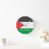 Palestijnse vlag Vrij Palestina Ronde C Pocket Wat Klok (Huis)