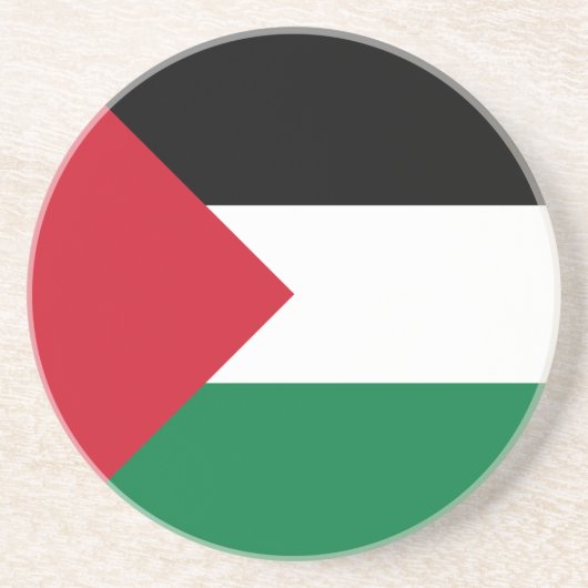Palestijnse vlag zandsteen onderzetter (Voorkant)