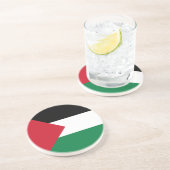 Palestijnse vlag zandsteen onderzetter (Zijkant)