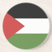 Palestijnse vlag zandsteen onderzetter (Voorkant)