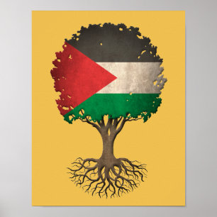 Palestijnse vlagenboom Poster