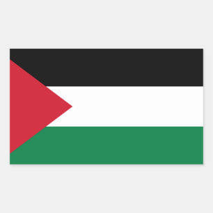 Palestijnse vlaggen rechthoekige sticker
