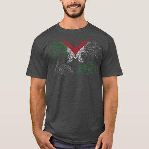 Palestijnse vlagvlinder werpt Palestina op T-shirt